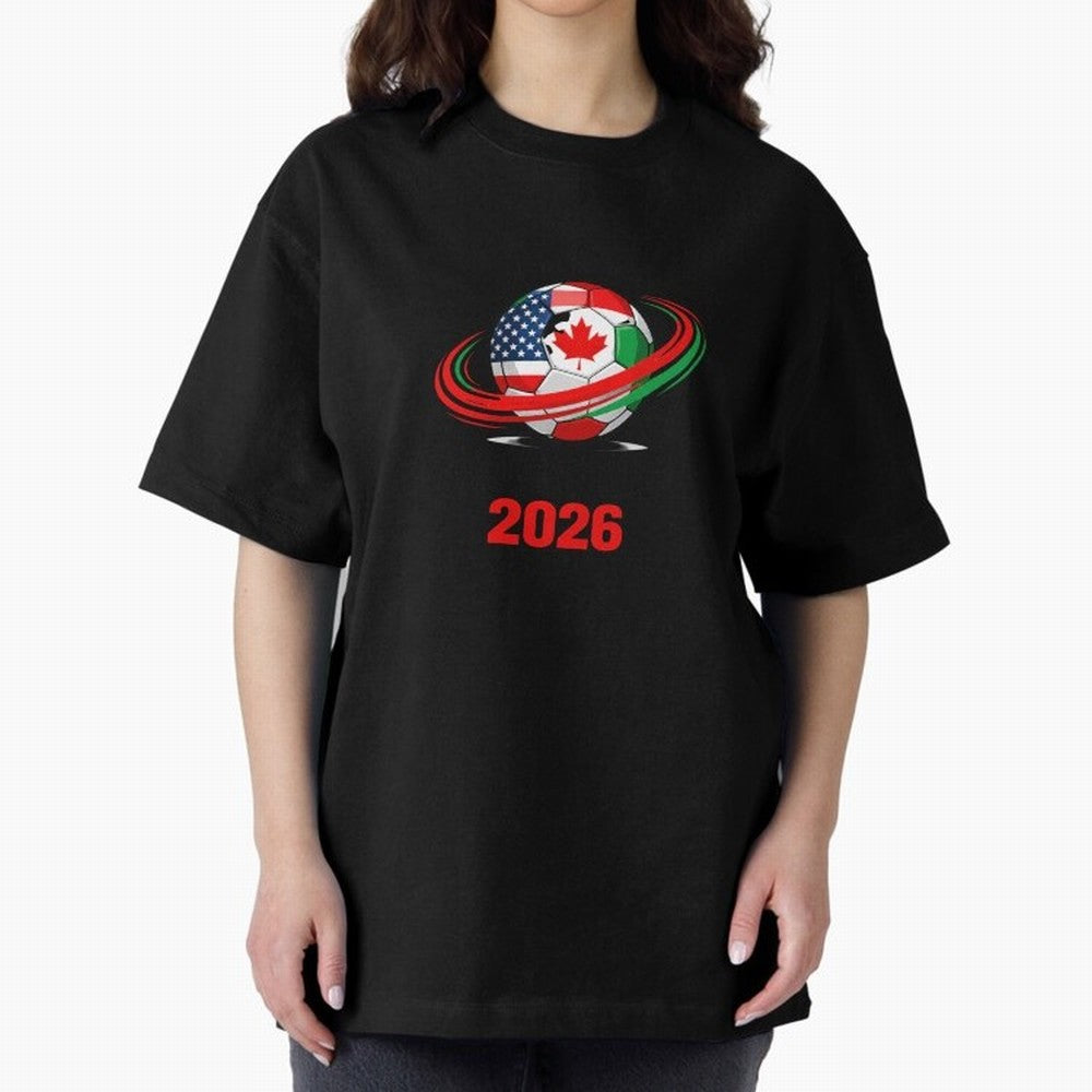 World Cup 2026, Soccer Ball, USA Canada Mexico Football Classic T-Shirt Make Every Match About Match Day Hype around FIFA World Cup 2026 USA Canada Mexico, Cristiano Ronaldo, Portugal, Spain and Germany, Soccer Culture, Superstar Moments, National