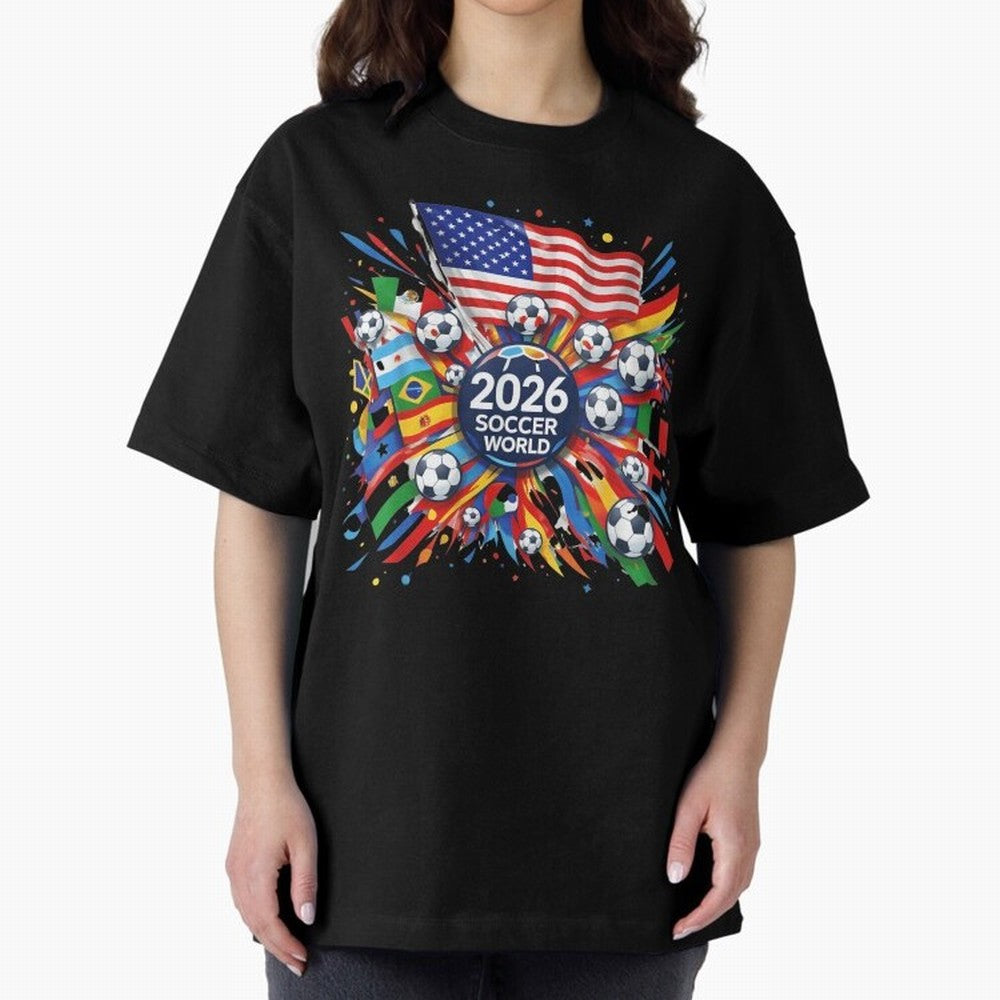 2026 Soccer World Cup United States Mexico Canada Football Championship Tournament Classic T-Shirt Follow Every Goal of Match Day Hype around FIFA World Cup 2026 Group Stage, Mbappe, Spain, Football Festival Excitement, Trophy Ambitions, Country