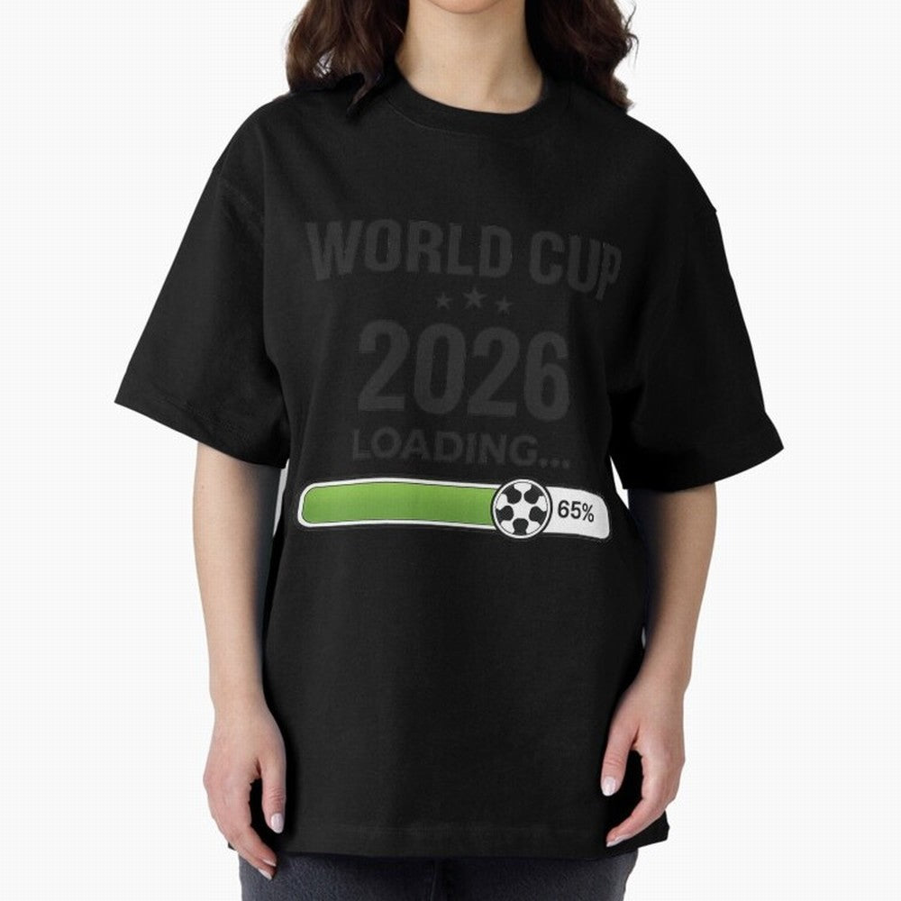 Copy of World Cup 2026 Loading Funny Football Shirt Soccer Fan Gift Classic T-Shirt Bring International Match Energy to Global Football Passion for FIFA World Cup 2026 USA Canada Mexico, Celebrating Messi and Cristiano Ronaldo, Argentina, France