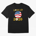 World Cup 2026 USA Soccer Design ¨C Football Fan Graphic T-Shirt Classic T-Shirt Honor the Football Icons of FIFA World Cup 2026 Group Stage Spirit, Highlighting France and Portugal, Messi, CR7 and Mbappe, Classic Soccer Heritage, Championship