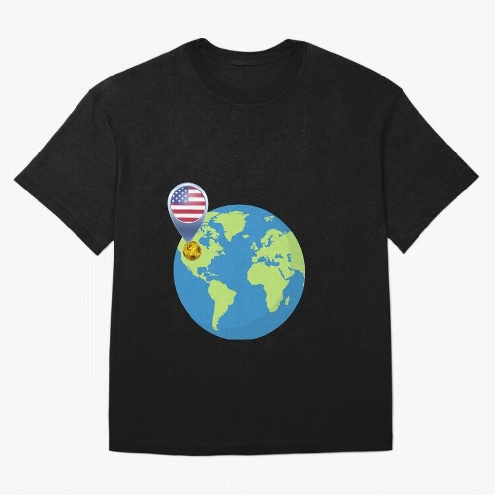 American Spirit World Cup Classic T-Shirt Embrace Global Football Passion for FIFA World Cup 2026 Group Stage, with Haaland, France and Portugal, Vintage Soccer Flavor, Modern Football Stars, National Flags and Final Night Emotion; Ideal for
