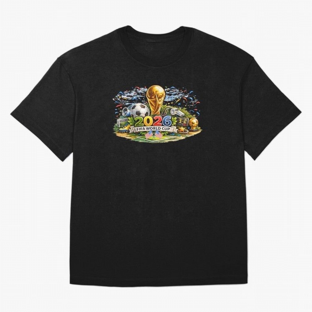 FIFA World Cup 2026, USA Support Gift Classic T-Shirt Turn Every Weekend Toward FIFA World Cup 2026 for Fans of Mbappe and Brazil, Bringing Sports Nostalgia, International Competition, Famous Players and Unforgettable Victories; Made for Collectors