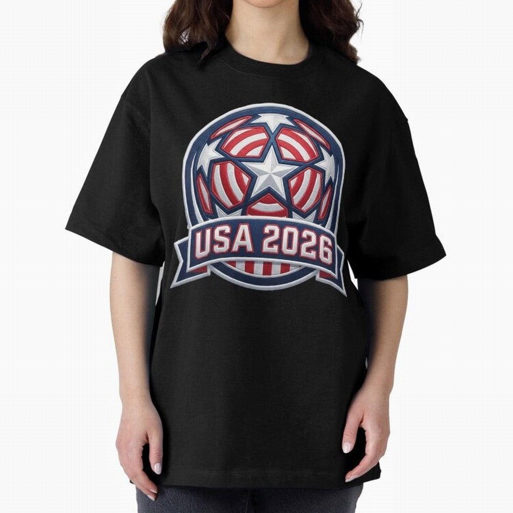 USA 2026 World Cup T-Shirt - Star Spangled Soccer Design - American Host Fan Tee Classic T-Shirt Represent Fans Who Live for FIFA World Cup 2026 Built around CR7, England, France and Netherlands Energy, Global Supporter Spirit, Legendary Goals,