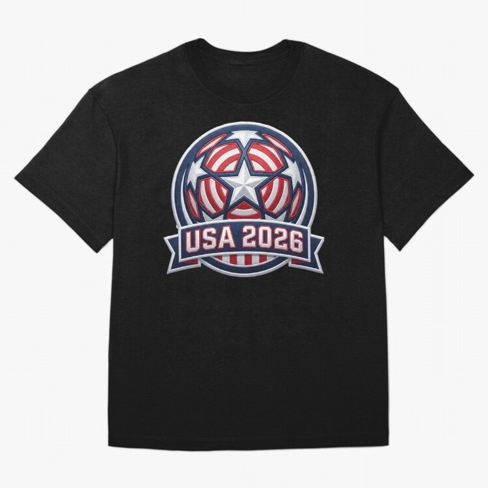 USA 2026 World Cup T-Shirt - Star Spangled Soccer Design - American Host Fan Tee Classic T-Shirt Represent Fans Who Live for FIFA World Cup 2026 Built around CR7, England, France and Netherlands Energy, Global Supporter Spirit, Legendary Goals,