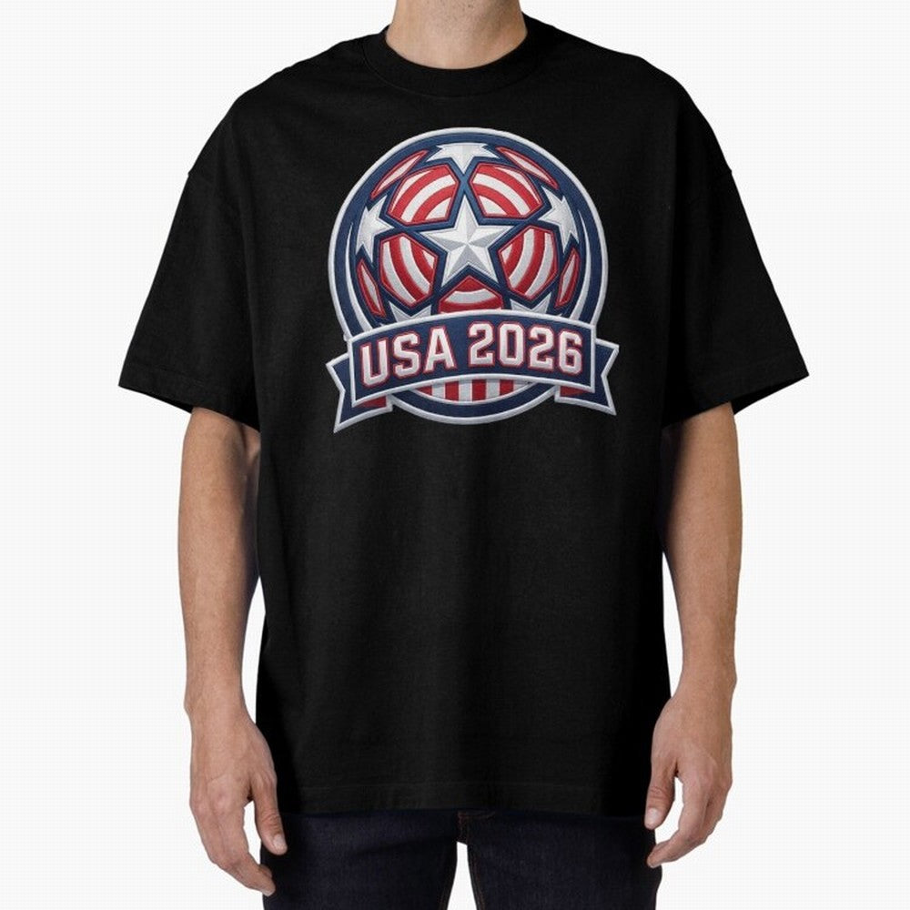 USA 2026 World Cup T-Shirt - Star Spangled Soccer Design - American Host Fan Tee Classic T-Shirt Represent Fans Who Live for FIFA World Cup 2026 Built around CR7, England, France and Netherlands Energy, Global Supporter Spirit, Legendary Goals,