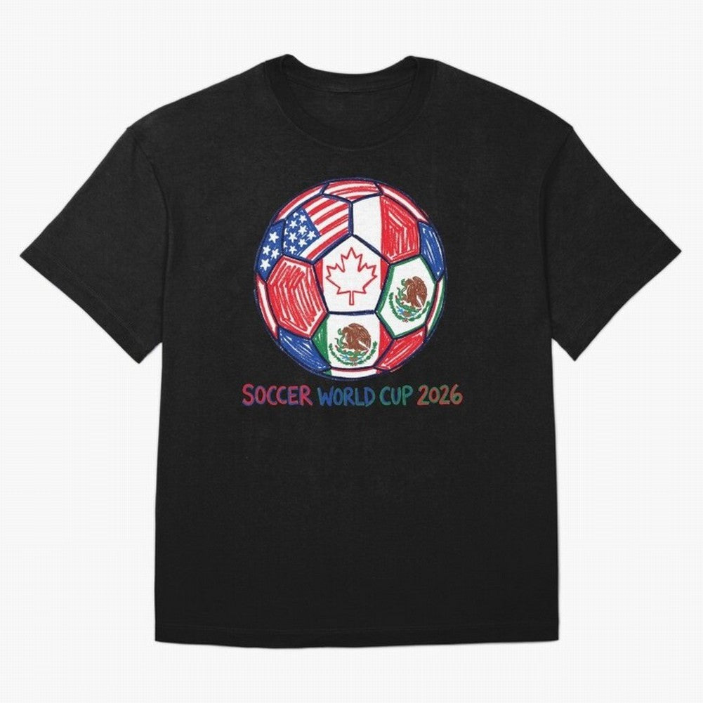 soccer world cup 2026 Classic T-Shirt Feel the Roar of the FIFA World Cup 2026 USA Canada Mexico Journey through Messi Highlights, Argentina and Brazil Pride, Stadium Memories, Football Loyalty, International Chants and Championship Tradition;