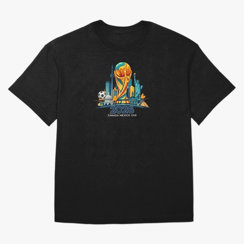 World Football Spirit 2026 - Global Football Championship - USA Canada Mexico Soccer Fan Classic T-Shirt Celebrate Classic Football Spirit in FIFA World Cup 2026 Group Stage Connected to Messi, Neymar and Mbappe, England, France and Netherlands