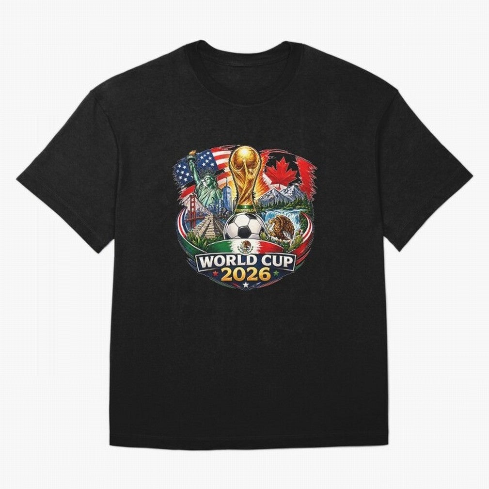 World Football 2026 USA Canada Mexico ¨C Soccer Fan Design Retro Travel Style Classic T-Shirt Represent the Passion of Match Day Hype around FIFA World Cup 2026 USA Canada Mexico, Cristiano Ronaldo, Haaland and CR7, England, Global Supporter