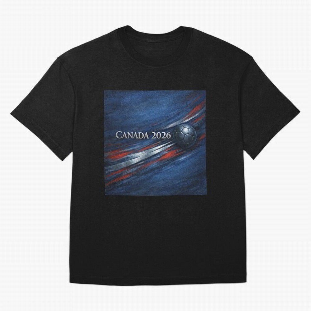 Canada 2026 Soccer Inspired Design Classic T-Shirt Represent Football Lovers during Match Day Hype around FIFA World Cup 2026, Neymar, England, Football History, Final Match Energy, Crowd Noise and Once in a Lifetime Moments; Made for Die Hard