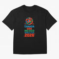 World Cup 2026 USA Canada Mexico ¡ª Retro Soccer Tournament Illustration Classic T-Shirt Bring World Football Passion into Match Day Hype around FIFA World Cup 2026 USA Canada Mexico, CR7, Portugal, Worldwide Fan Energy, Dramatic Goals, Stadium