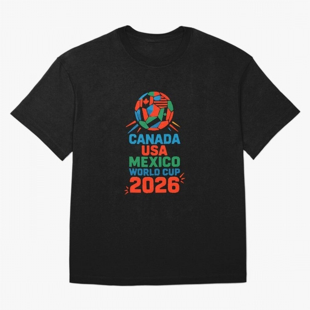 World Cup 2026 USA Canada Mexico ¡ª Retro Soccer Tournament Illustration Classic T-Shirt Bring World Football Passion into Match Day Hype around FIFA World Cup 2026 USA Canada Mexico, CR7, Portugal, Worldwide Fan Energy, Dramatic Goals, Stadium