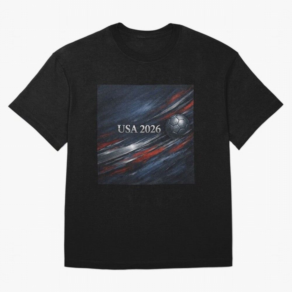 USA 2026 Soccer Event Design Classic T-Shirt Support the Legends of FIFA World Cup 2026 Highlighting Messi, CR7 and Mbappe, Brazil, Portugal and Argentina Energy, Football Festival Excitement, Trophy Ambitions, Country Rivalries and Star Player