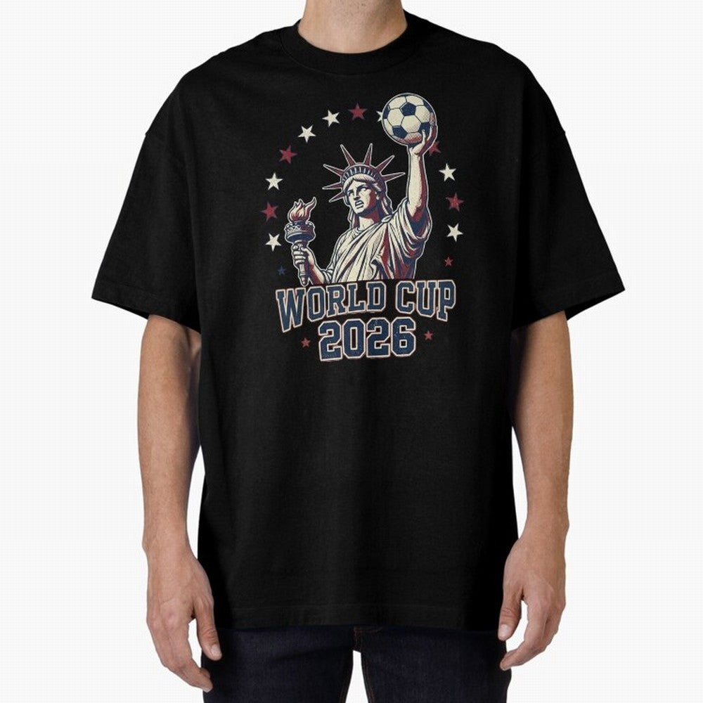 World Cup 2026 USA Soccer Statue Liberty Classic T-Shirt Carry the FIFA World Cup 2026 Journey through Neymar Highlights, Argentina and Brazil Pride, Tournament Hype, Historic Matchups, Family Viewing Parties and Global Sports Pride; Built for