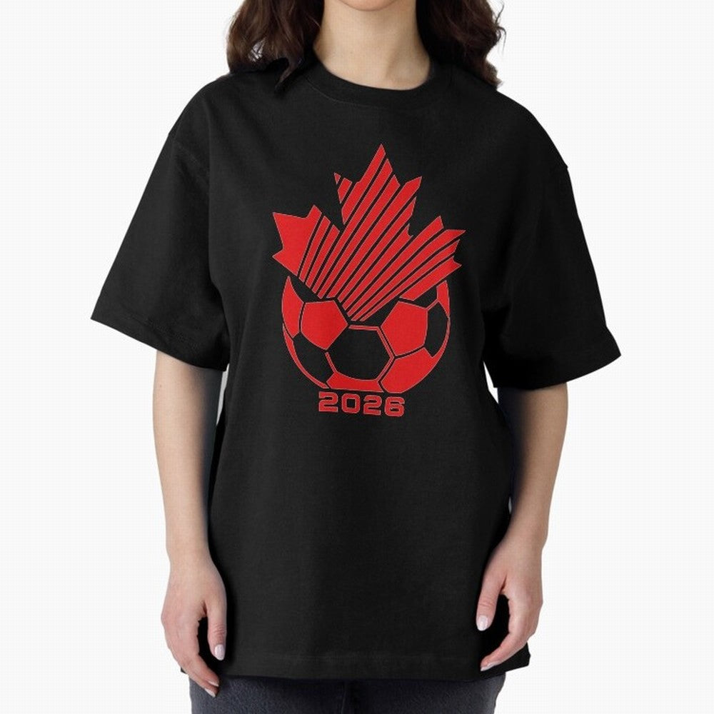 Red Maple Leaf Soccer 2026 Emblem Classic T-Shirt Represent Fans Who Live for the FIFA World Cup 2026 Group Stage Journey through Cristiano Ronaldo, Haaland and CR7 Highlights, France Pride, Stadium Memories, Football Loyalty, International Chants