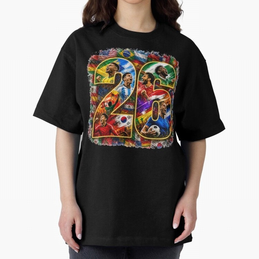 International Global Flags Soccer Football Classic T-Shirt Turn Every Weekend Toward Global Football Passion for FIFA World Cup 2026 Group Stage, Centered on Haaland and Mbappe, France, Stadium Chants, National Pride, Trophy Dreams and
