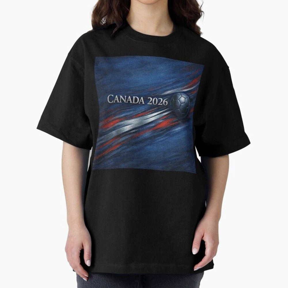 Canada 2026 Soccer Splash Classic T-Shirt Spotlight the FIFA World Cup 2026 USA Canada Mexico Journey through Mbappe Highlights, Argentina Pride, Game Day Rituals, Football Legends, Country Pride and the Road to the Final; Ideal for Fans Who Follow