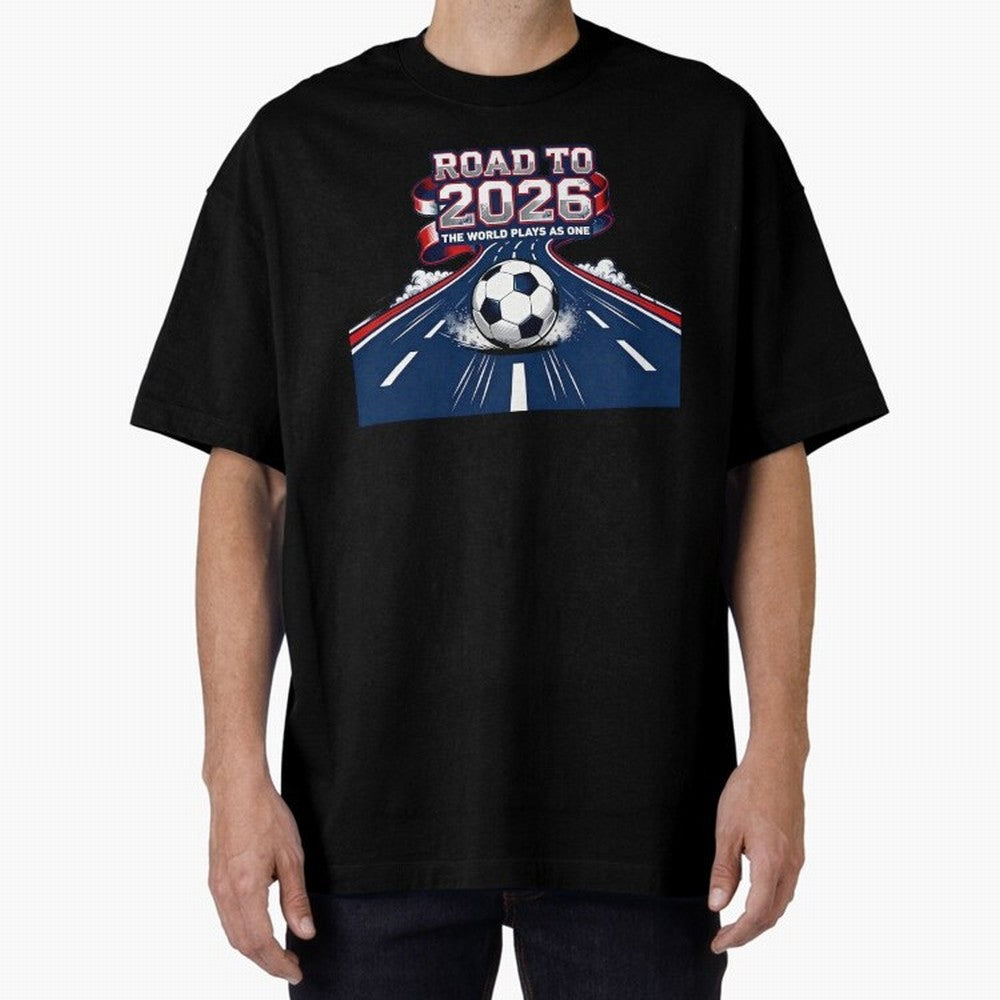 Road to 2026 ¨C The World Plays as One Classic T-Shirt Celebrate Classic Football Spirit in the FIFA World Cup 2026 Group Stage Journey through Mbappe Highlights, Argentina, France and Brazil Pride, Sports Nostalgia, International Competition,