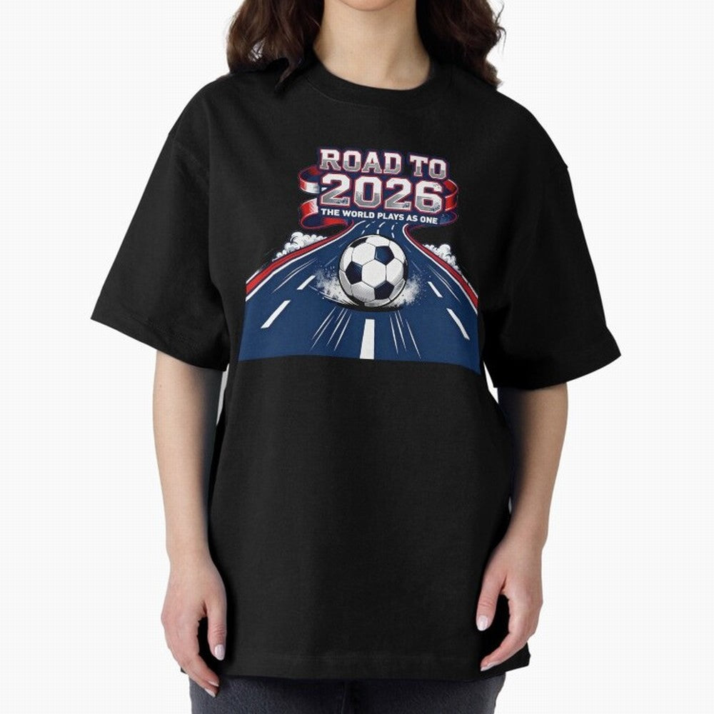 Road to 2026 ¨C The World Plays as One Classic T-Shirt Celebrate Classic Football Spirit in the FIFA World Cup 2026 Group Stage Journey through Mbappe Highlights, Argentina, France and Brazil Pride, Sports Nostalgia, International Competition,