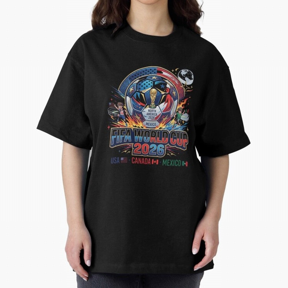 FIFA World Cup 2026 North America - USA Canada Mexico Soccer Classic T-Shirt Support FIFA World Cup 2026 for Fans of CR7 and Messi and Portugal, Spain and Germany, Bringing Football History, Final Match Energy, Crowd Noise and Once in a Lifetime