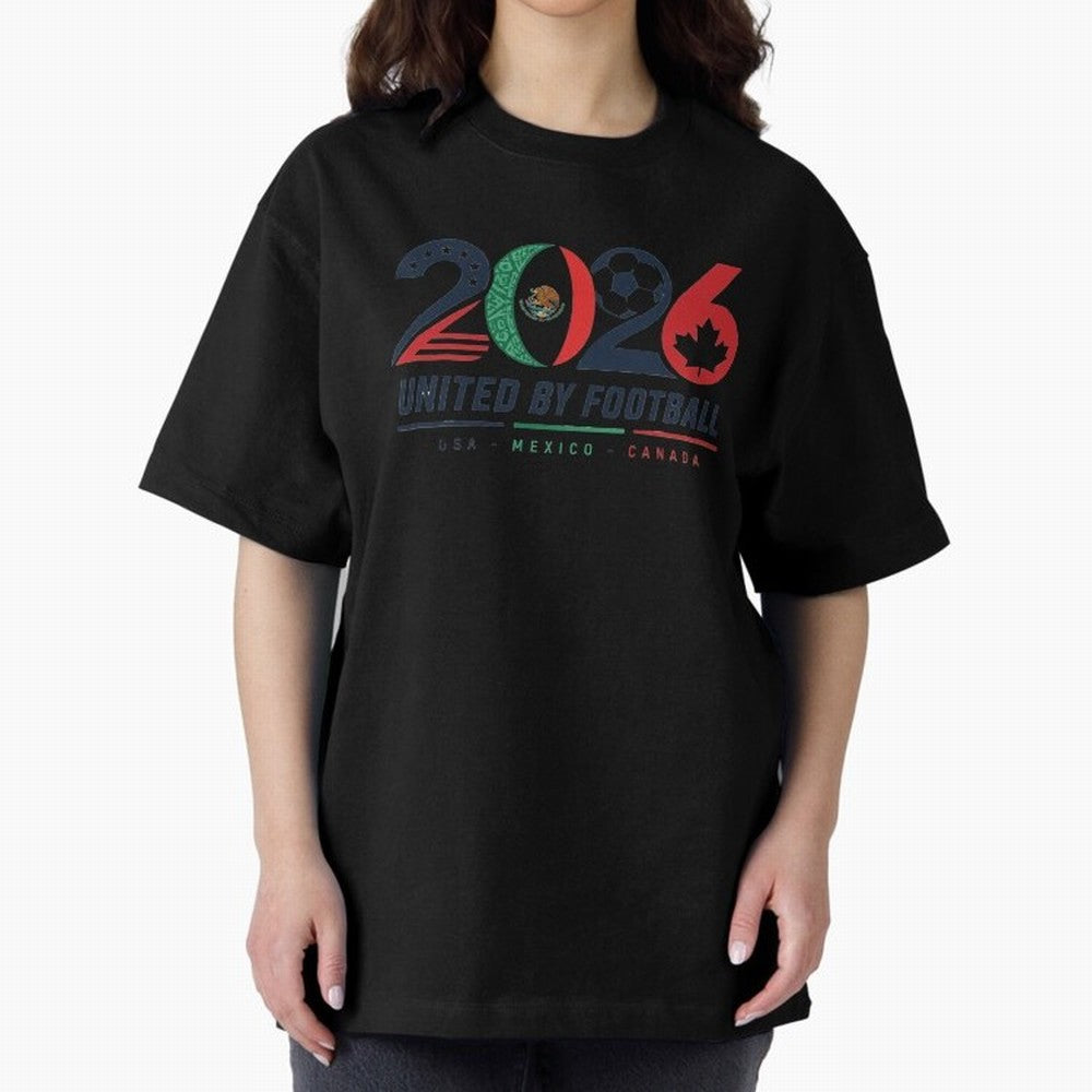 United by Football 2026 Soccer Design Classic T-Shirt Cheer for Global Football Passion for FIFA World Cup 2026, Connected to Mbappe and Neymar, Brazil, Portugal and Argentina, Vintage Soccer Flavor, Modern Football Stars, National Flags and Final