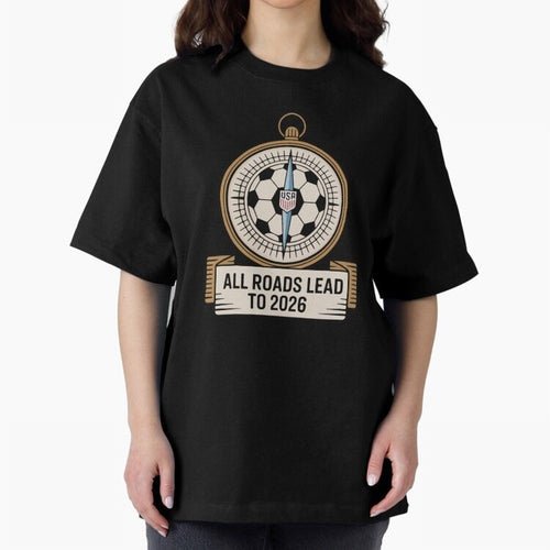 All Roads Lead to 2026 USA Soccer Compass World Cup Classic T-Shirt Bring Home FIFA World Cup 2026 USA Canada Mexico with Neymar, Germany Energy, Sports Nostalgia, International Competition, Famous Players and Unforgettable Victories; Perfect for
