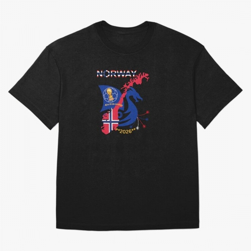 Norway 2026 Classic T-Shirt Carry FIFA World Cup 2026 Group Stage Featuring Neymar, Haaland and Cristiano Ronaldo, Argentina Energy, Football History, Final Match Energy, Crowd Noise and Once in a Lifetime Moments; Great for Supporters Who Love