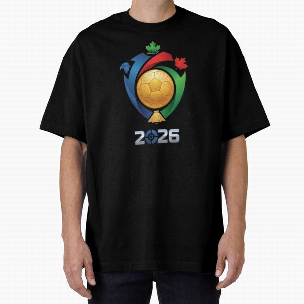 Golden Soccer Ball 2026 Host Nations Emblem Classic T-Shirt Honor the Beautiful Game during Match Day Hype around FIFA World Cup 2026 Group Stage, Messi, Argentina, France and Brazil, Retro Football Energy, Iconic Rivalries, Trophy Chase Drama and