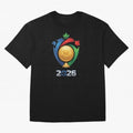 Golden Soccer Ball 2026 Host Nations Emblem Classic T-Shirt Honor the Beautiful Game during Match Day Hype around FIFA World Cup 2026 Group Stage, Messi, Argentina, France and Brazil, Retro Football Energy, Iconic Rivalries, Trophy Chase Drama and