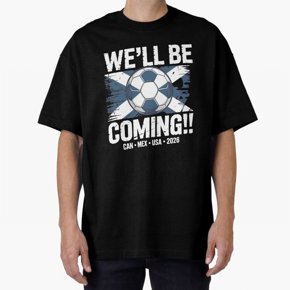 Scotland 2026 Football Qualification National Pride Classic T-Shirt Honor Champions and Dreams in Match Day Hype around FIFA World Cup 2026 Group Stage, Haaland, Spain, Retro Football Energy, Iconic Rivalries, Trophy Chase Drama and Stadium