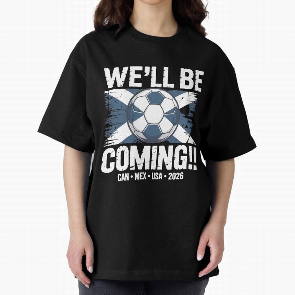 Scotland 2026 Football Qualification National Pride Classic T-Shirt Honor Champions and Dreams in Match Day Hype around FIFA World Cup 2026 Group Stage, Haaland, Spain, Retro Football Energy, Iconic Rivalries, Trophy Chase Drama and Stadium