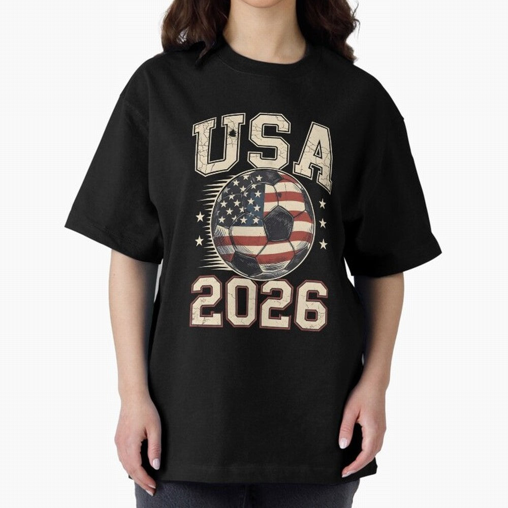 USA 2026 World Cup Soccer Classic T-Shirt Celebrate Global Passion for FIFA World Cup 2026 Group Stage for Fans of CR7 and Spain, Bringing Tournament Hype, Historic Matchups, Family Viewing Parties and Global Sports Pride; Perfect for Supporters