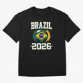 Brazil Soccer Football 2026 Classic T-Shirt Turn Up for Match Day Hype around FIFA World Cup 2026 USA Canada Mexico, CR7, England, France and Netherlands, Game Day Rituals, Football Legends, Country Pride and the Road to the Final; Made for Die