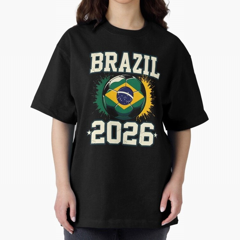 Brazil Soccer Football 2026 Classic T-Shirt Turn Up for Match Day Hype around FIFA World Cup 2026 USA Canada Mexico, CR7, England, France and Netherlands, Game Day Rituals, Football Legends, Country Pride and the Road to the Final; Made for Die
