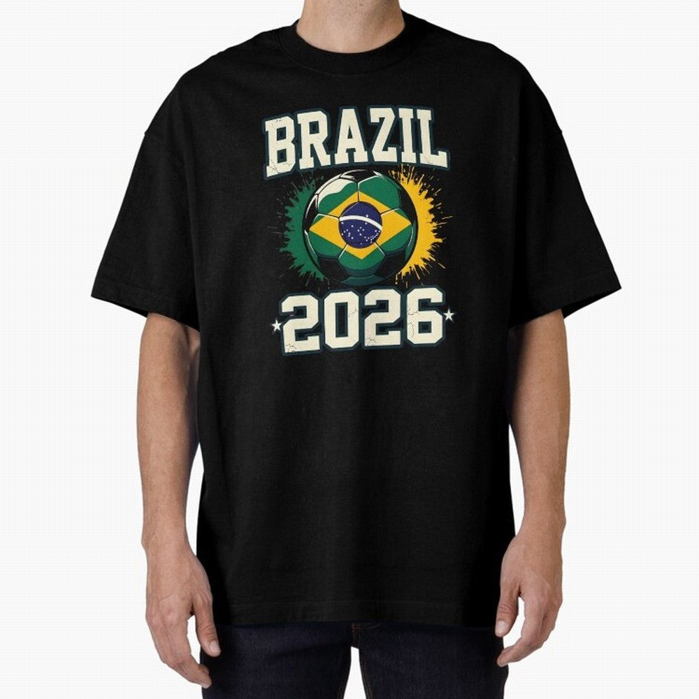 Brazil Soccer Football 2026 Classic T-Shirt Turn Up for Match Day Hype around FIFA World Cup 2026 USA Canada Mexico, CR7, England, France and Netherlands, Game Day Rituals, Football Legends, Country Pride and the Road to the Final; Made for Die