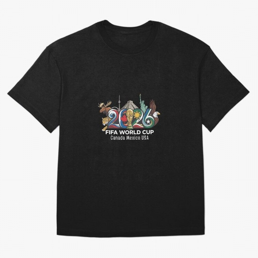 Skyline Landmarks 2026 World Cup Classic T-Shirt Capture Stadium Memories from FIFA World Cup 2026 with Messi, Portugal Energy, Worldwide Fan Energy, Dramatic Goals, Stadium Lights and Championship Celebrations; Created for Match Day Parties,