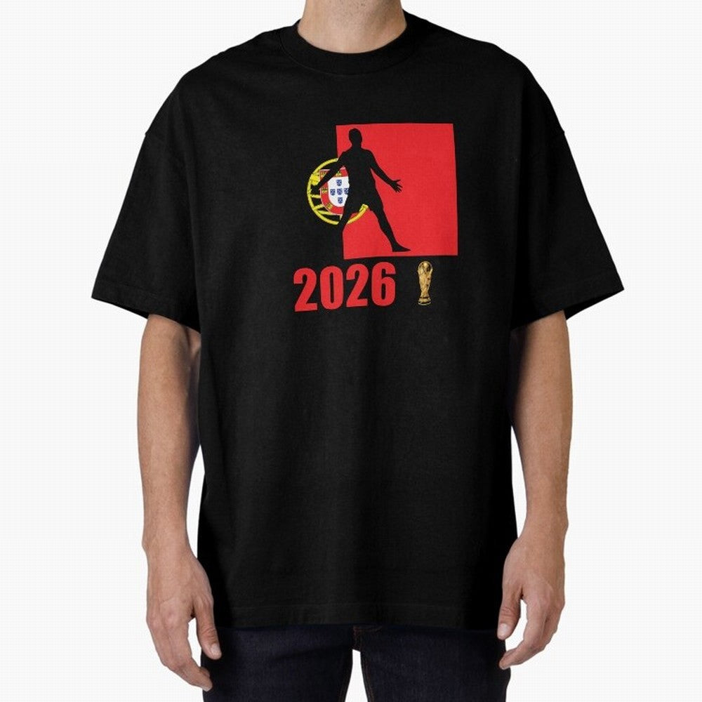 Portugal World Cup 2026 T-Shirt_84815867 Classic T-Shirt Honor the Football Icons of Global Football Passion for FIFA World Cup 2026 Group Stage, with Messi, Brazil, Portugal and Argentina, Vintage Soccer Flavor, Modern Football Stars, National