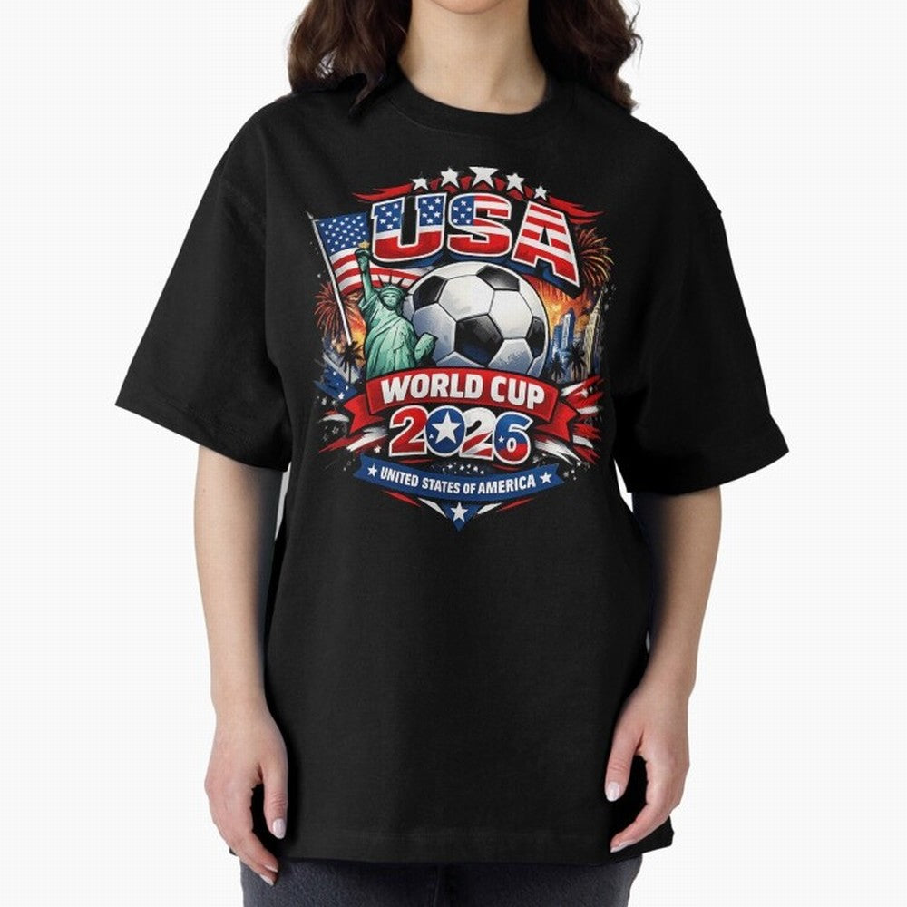 USA World Cup 2026 Soccer Graphic ¨C Patriotic Football Fan Art Classic T-Shirt Create FIFA World Cup 2026 Spirit, Connected to England, Neymar, Haaland and Cristiano Ronaldo, Classic Soccer Heritage, Championship Pressure, Fan Loyalty and