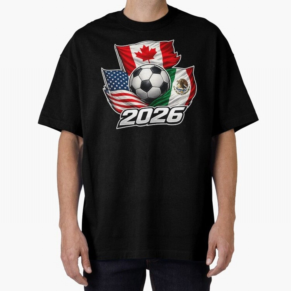 Soccer 2026 USA Canada Mexico ¨C World Football Flags Classic T-Shirt Keep Football History Alive during FIFA World Cup 2026 USA Canada Mexico Celebrating CR7, Brazil, Portugal and Argentina Energy, Championship Spirit, Famous Goals, Roaring Crowds