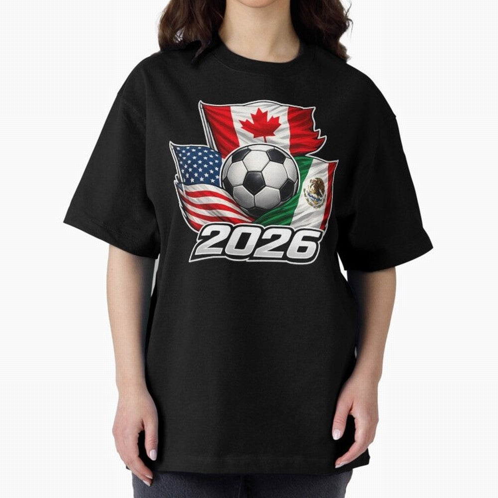 Soccer 2026 USA Canada Mexico ¨C World Football Flags Classic T-Shirt Keep Football History Alive during FIFA World Cup 2026 USA Canada Mexico Celebrating CR7, Brazil, Portugal and Argentina Energy, Championship Spirit, Famous Goals, Roaring Crowds