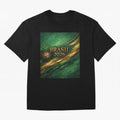 Brasil 2026 Soccer Theme Dark Green Classic T-Shirt Stand Out with Spirit from FIFA World Cup 2026 Group Stage Spirit, with Argentina and Brazil, Haaland and Mbappe, Match Day Excitement, Supporter Culture, Golden Goals and Global Football Passion;