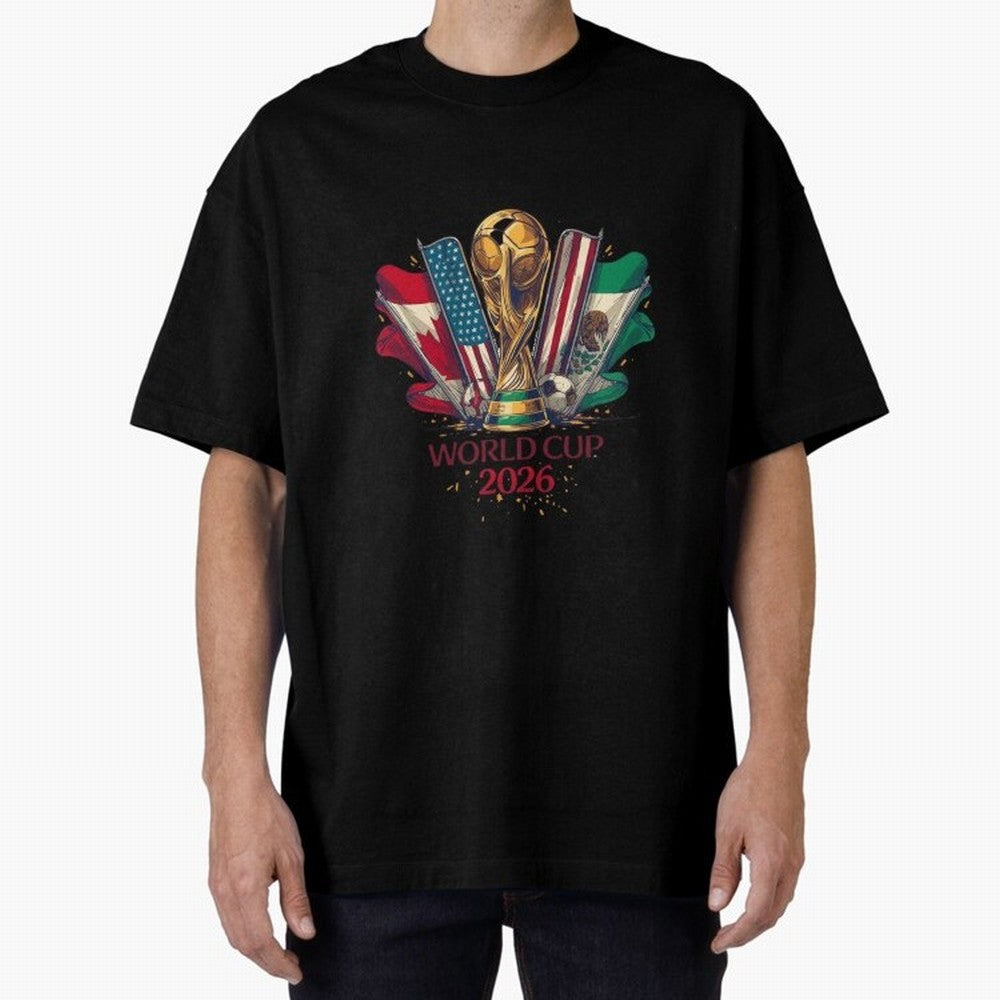 Host Trio Flags Banner Trophy Classic T-Shirt Celebrate Every Goal in FIFA World Cup 2026 Spirit, Featuring Spain, Messi and Cristiano Ronaldo, Global Supporter Spirit, Legendary Goals, National Colors and Tournament Celebration; Perfect for