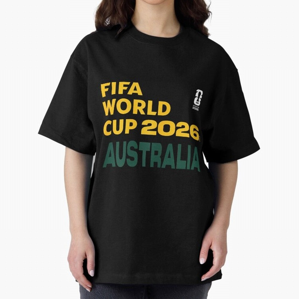 World Cup26 Australia Block Letters Classic T-Shirt Celebrate the Magic of FIFA World Cup 2026 Spirit, with England, France and Netherlands, Cristiano Ronaldo, Haaland and CR7, Stadium Memories, Football Loyalty, International Chants and