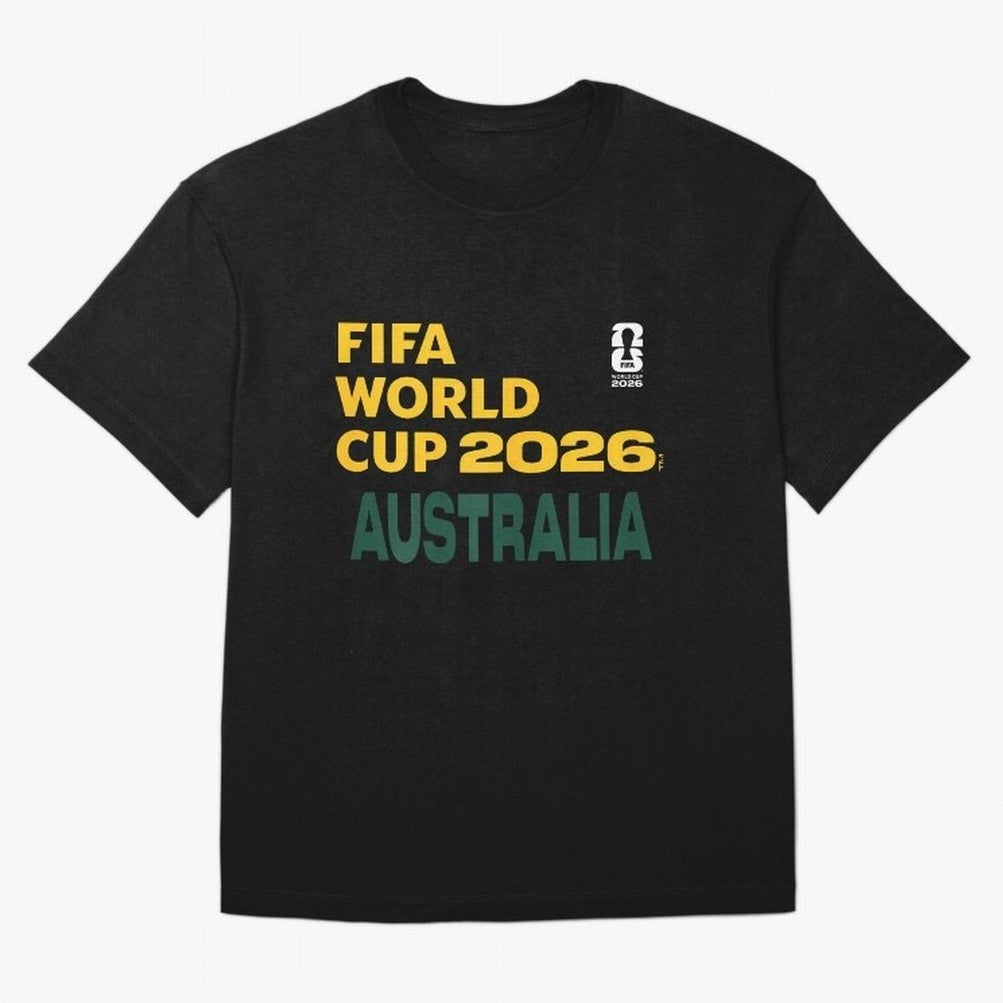 World Cup26 Australia Block Letters Classic T-Shirt Celebrate the Magic of FIFA World Cup 2026 Spirit, with England, France and Netherlands, Cristiano Ronaldo, Haaland and CR7, Stadium Memories, Football Loyalty, International Chants and