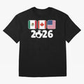 2026 World Cup North America Emblem Retro Classic T-Shirt Represent Global Football Passion for FIFA World Cup 2026 USA Canada Mexico, Made for Messi, CR7 and Mbappe, Spain and Netherlands, Classic Soccer Heritage, Championship Pressure, Fan
