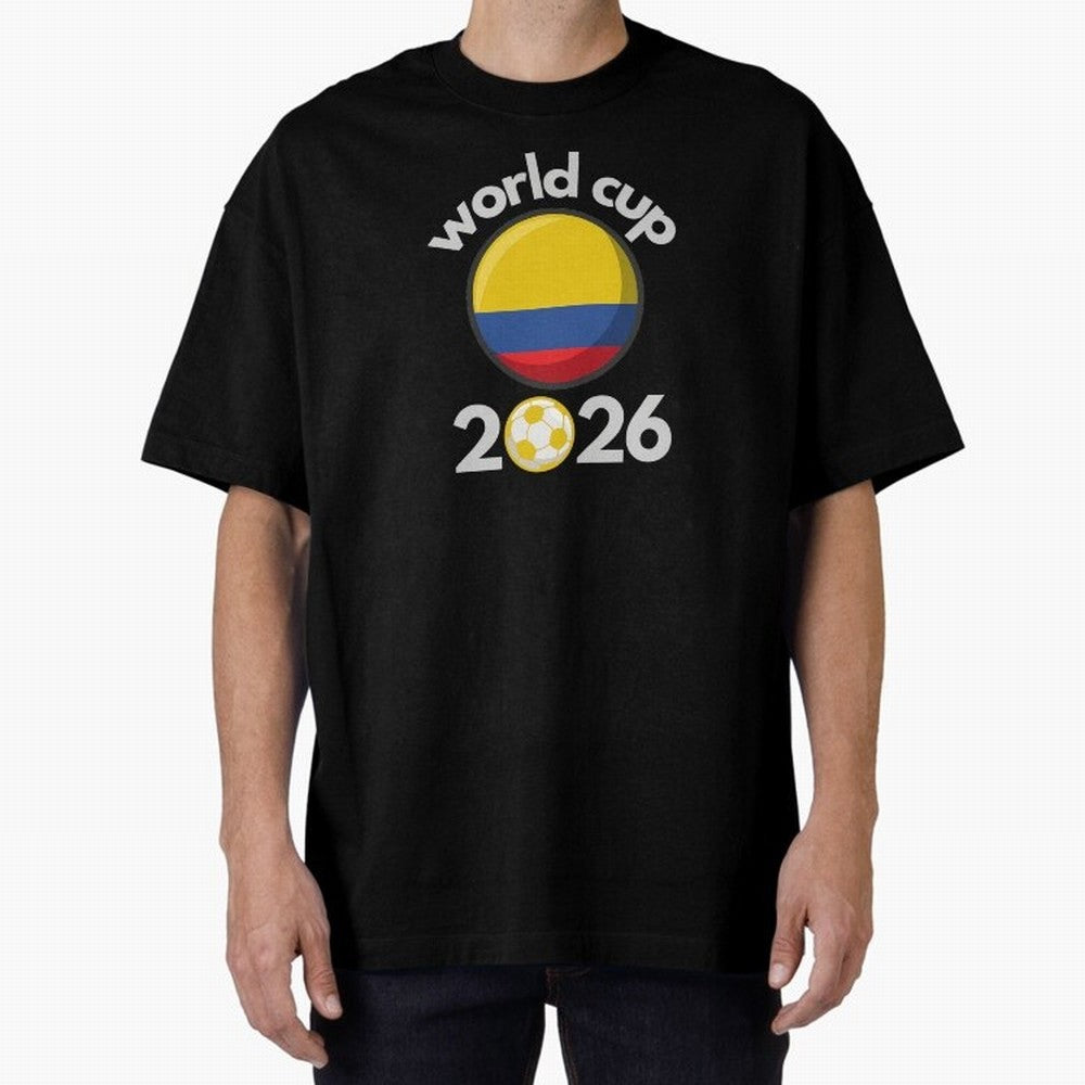 Columbia Flag World Cup 2026 Soccer Design ¨C Columbian Football Futbol Classic T-Shirt Bring Stadium Energy to Global Football Passion for FIFA World Cup 2026, Capturing Messi and Cristiano Ronaldo, Portugal, Spain and Germany, Sports Nostalgia,