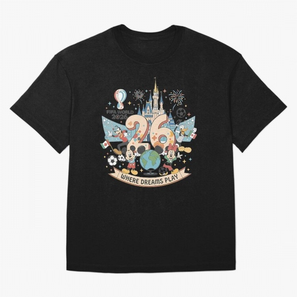 Dreamland Football 2026 Classic T-Shirt Celebrate National Team Dreams in FIFA World Cup 2026 USA Canada Mexico for Fans of Mbappe and Brazil, Portugal and Argentina, Bringing Stadium Chants, National Pride, Trophy Dreams and Unforgettable Football