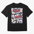 USA 2026 Soccer World Cup Pattern - Artistic Picasso Style Football Classic T-Shirt Relive Global Football Passion for FIFA World Cup 2026, Celebrating CR7 and Messi, England and Germany, Tournament Hype, Historic Matchups, Family Viewing Parties