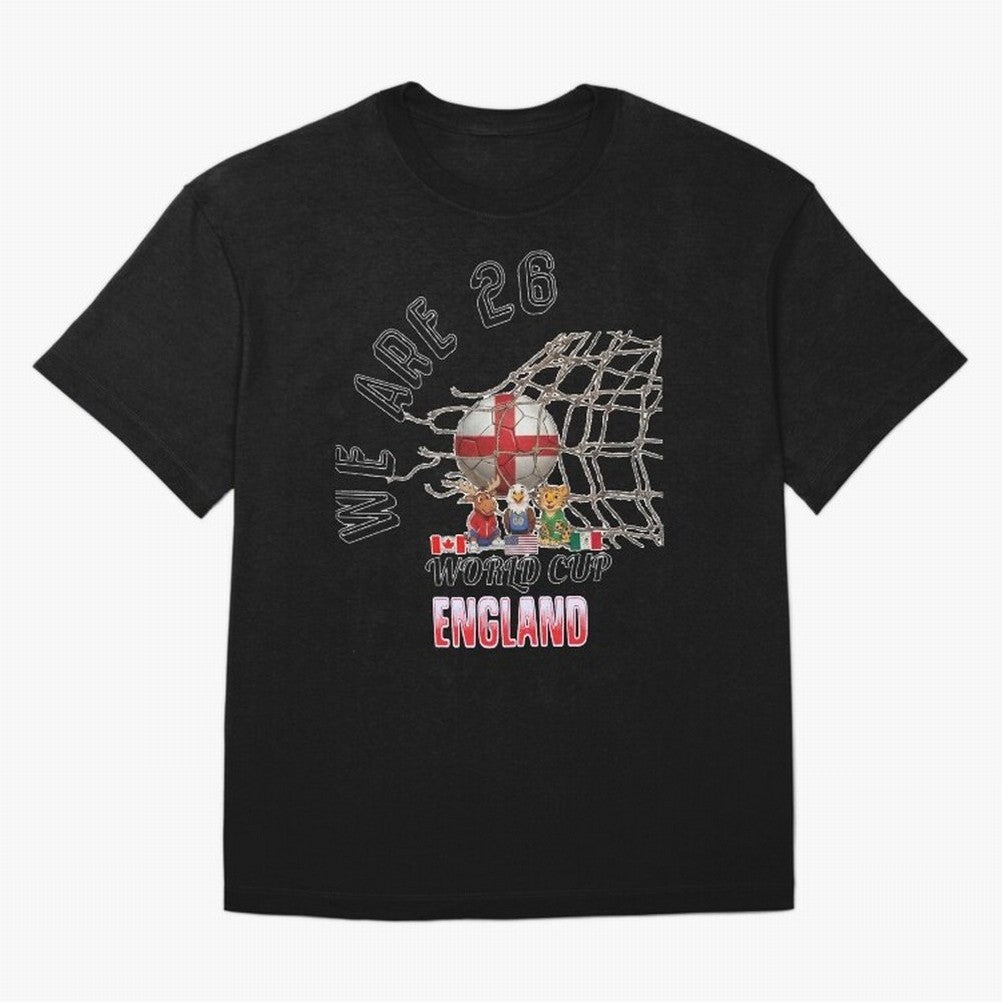 World cup 26 - England Classic T-Shirt Embrace FIFA World Cup 2026 USA Canada Mexico for Fans of Messi, CR7 and Mbappe and Brazil, Bringing Stadium Chants, National Pride, Trophy Dreams and Unforgettable Football Memories; Created for Match Day
