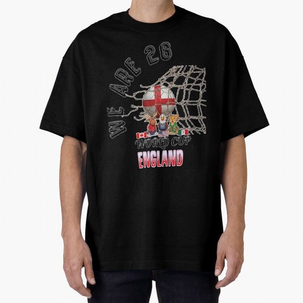World cup 26 - England Classic T-Shirt Embrace FIFA World Cup 2026 USA Canada Mexico for Fans of Messi, CR7 and Mbappe and Brazil, Bringing Stadium Chants, National Pride, Trophy Dreams and Unforgettable Football Memories; Created for Match Day