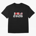 Glitched United 2026 Cup - North America Emblem Part 2 T-Shirt_82924673 Classic T-Shirt Relive Global Football Passion for FIFA World Cup 2026, Capturing Cristiano Ronaldo, Spain and Netherlands, Retro Football Energy, Iconic Rivalries, Trophy